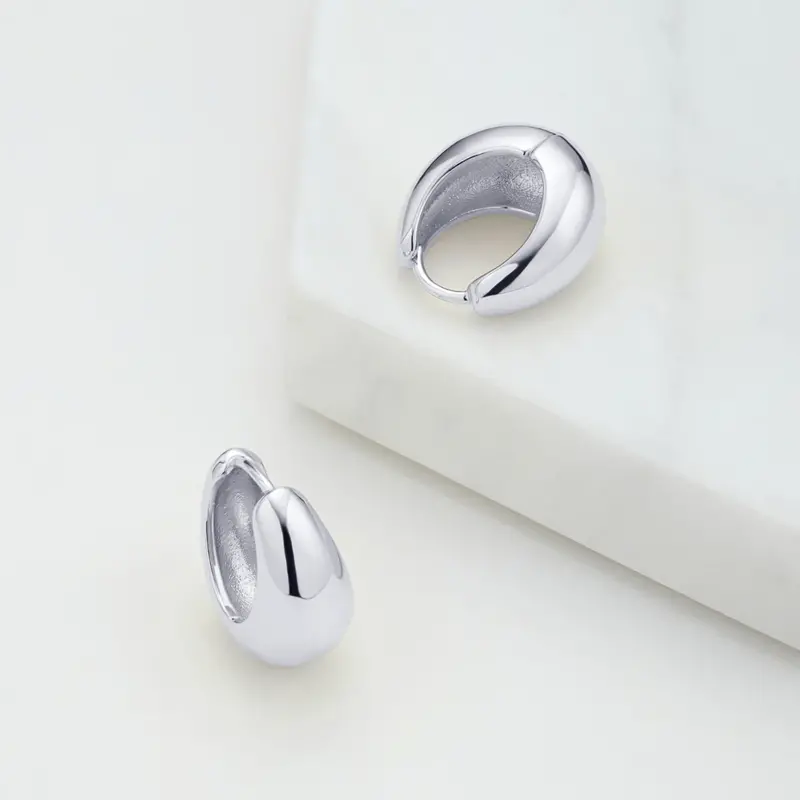 Zafino - Steph Hoop Large - Silver 1