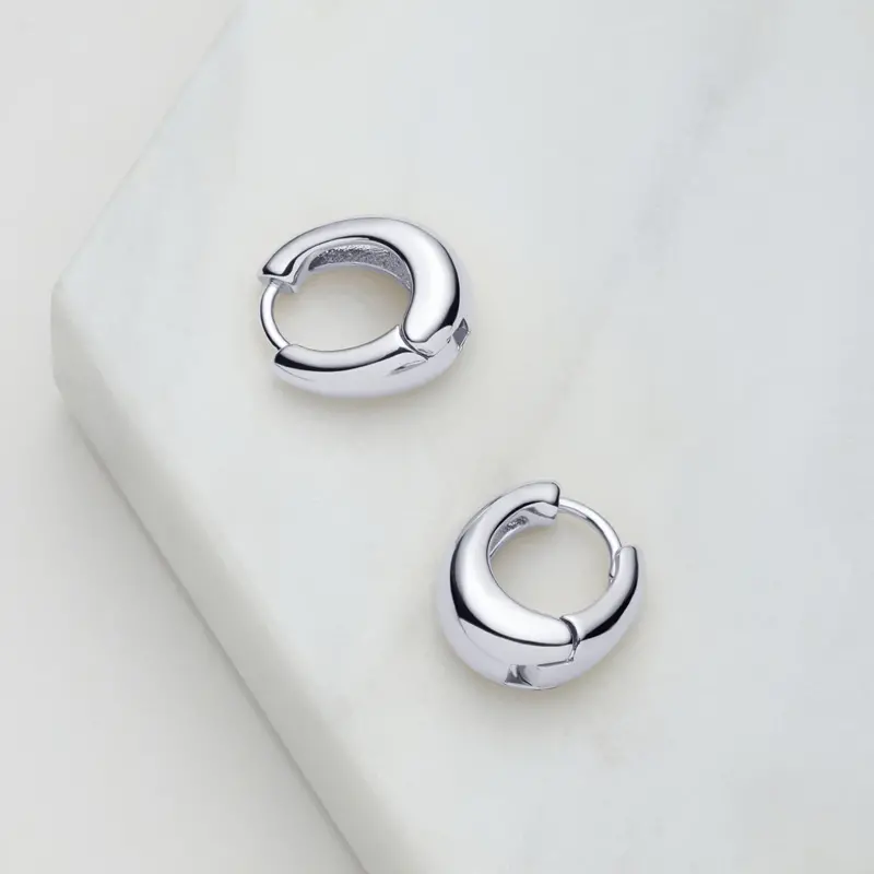 Zafino - Steph Hoop Medium - Silver 1