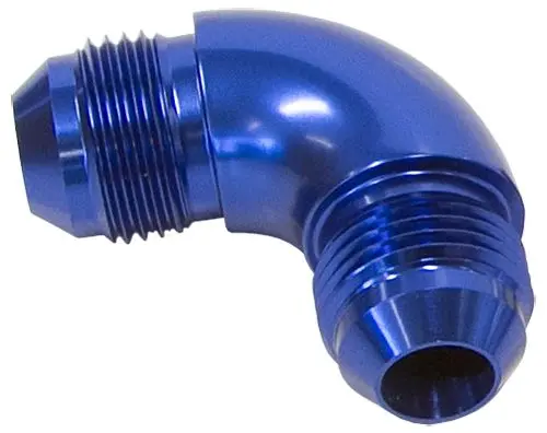 An-8 90° Full-Flow Aluminum Union Fitting – Af521-08 1
