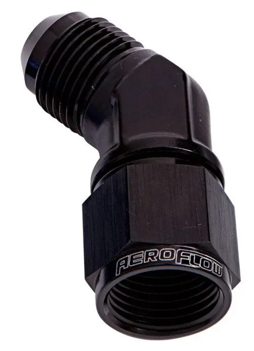 An-16 Swivel Fitting – 45° Male-To-Female Flare Adapter (Af142-16Blk) 1