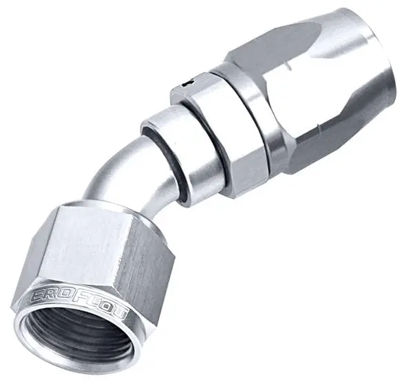 500 Series Swivel Hose Fitting – 45° -8An Male, Af502-08S 1
