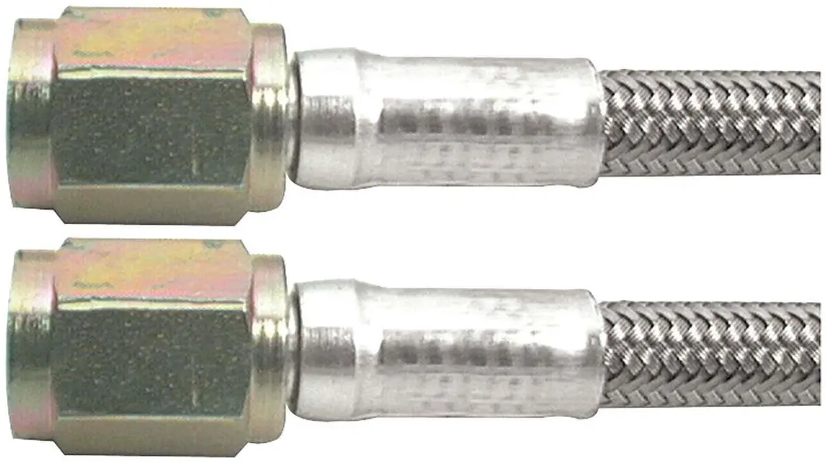 Allstar Performance All46300-9 Braided Steel Brake Line Kit – An-9 Fittings Included 1