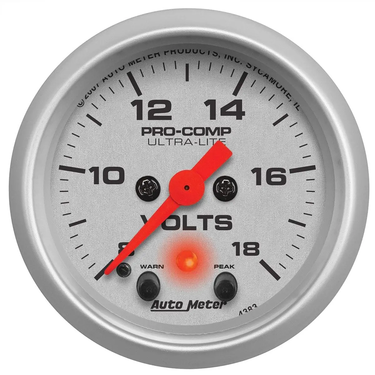 Ultra-Lite Au4383 Voltmeter Gauge With Clean Analog Readout 1