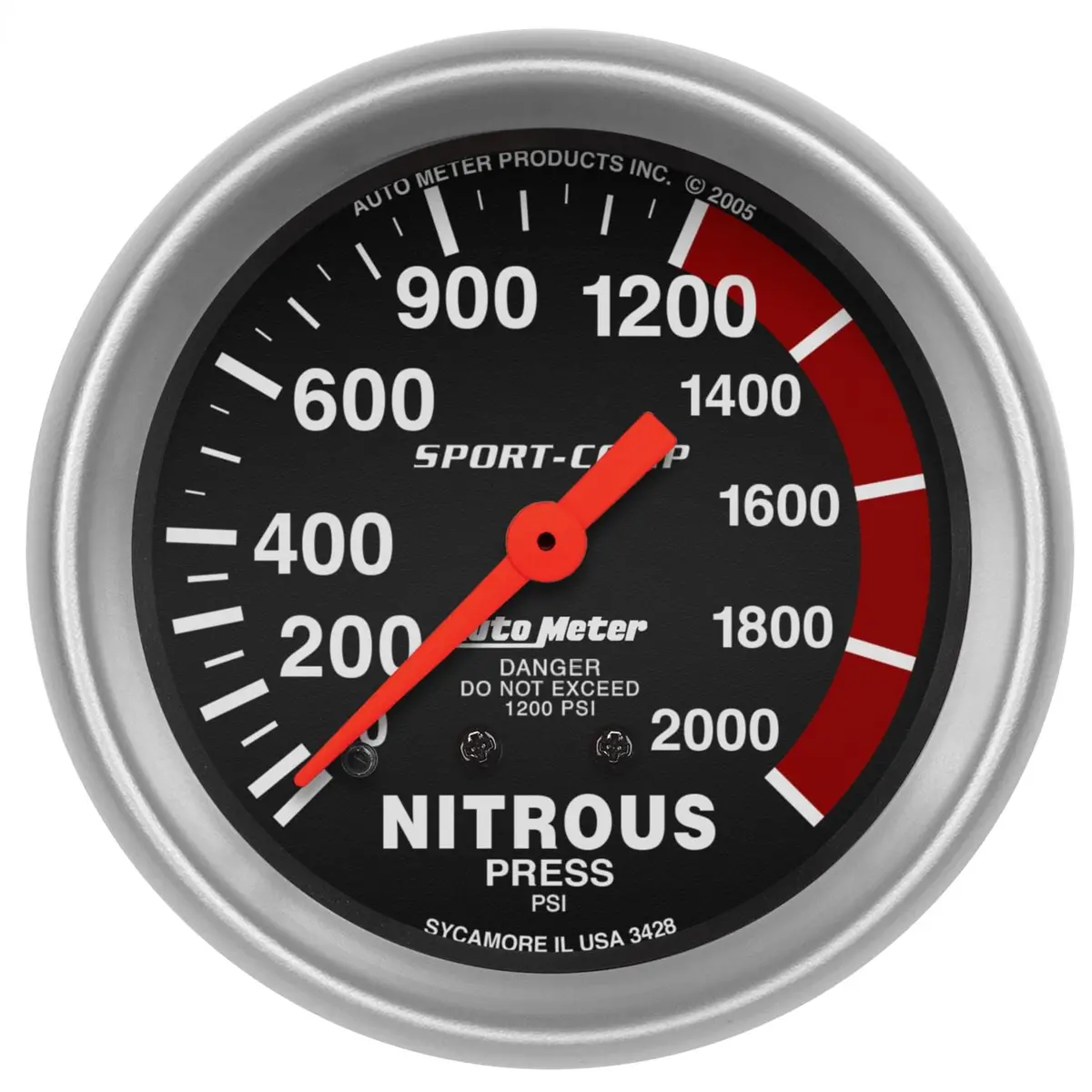 Autometer 3428 Sport-Comp Analog Gauge – 2-1/16" Diameter 1