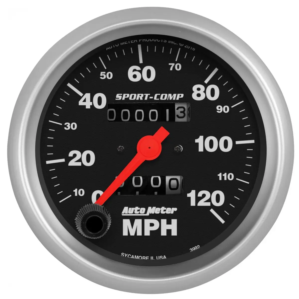 Autometer Sport-Comp Mechanical Speedometer – 3-3/8 Inch, Model 3992 1