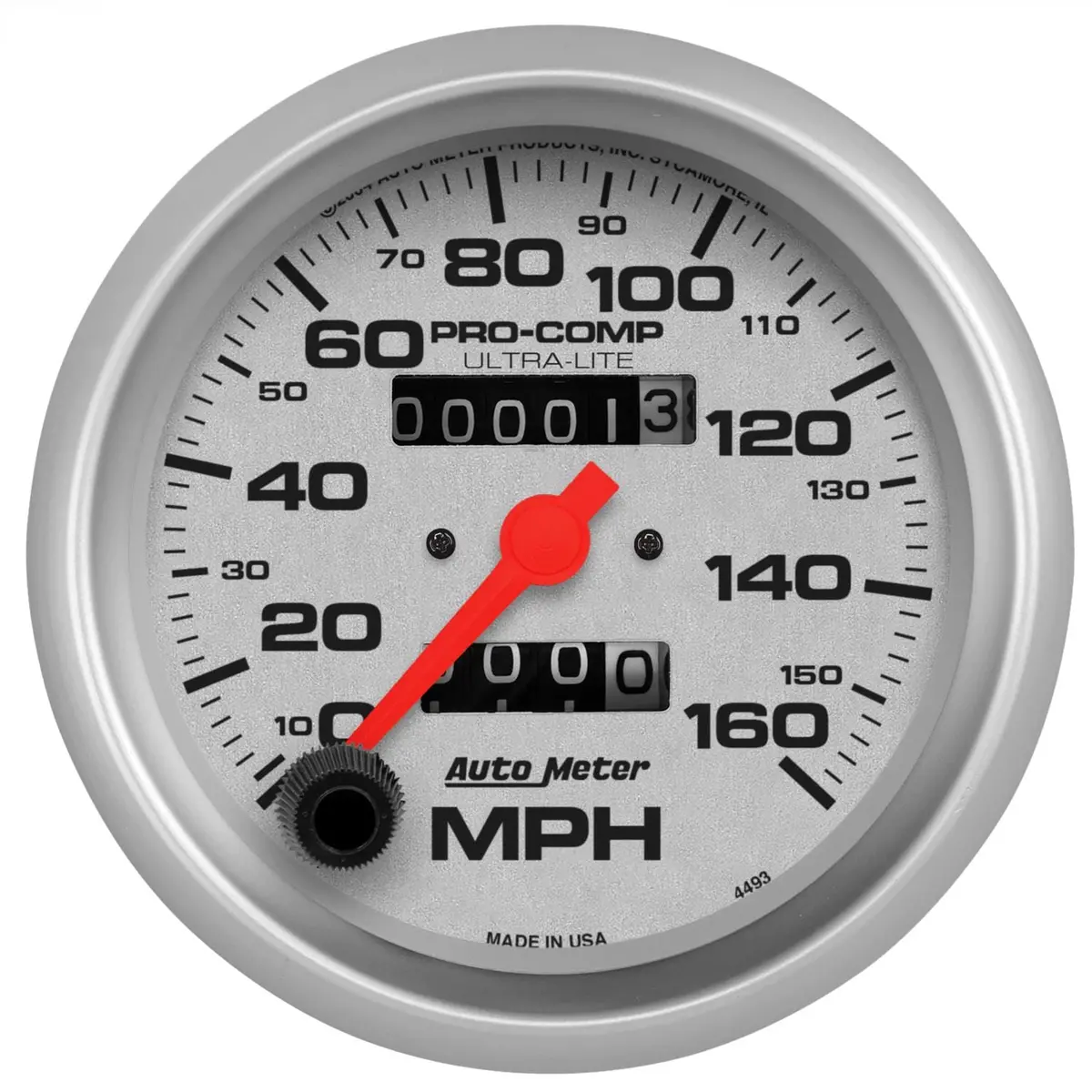 Autometer Ultra-Lite 5-Inch Speedometer – Lightweight Analog Gauge With Mechanical Cable Input (4493) 1