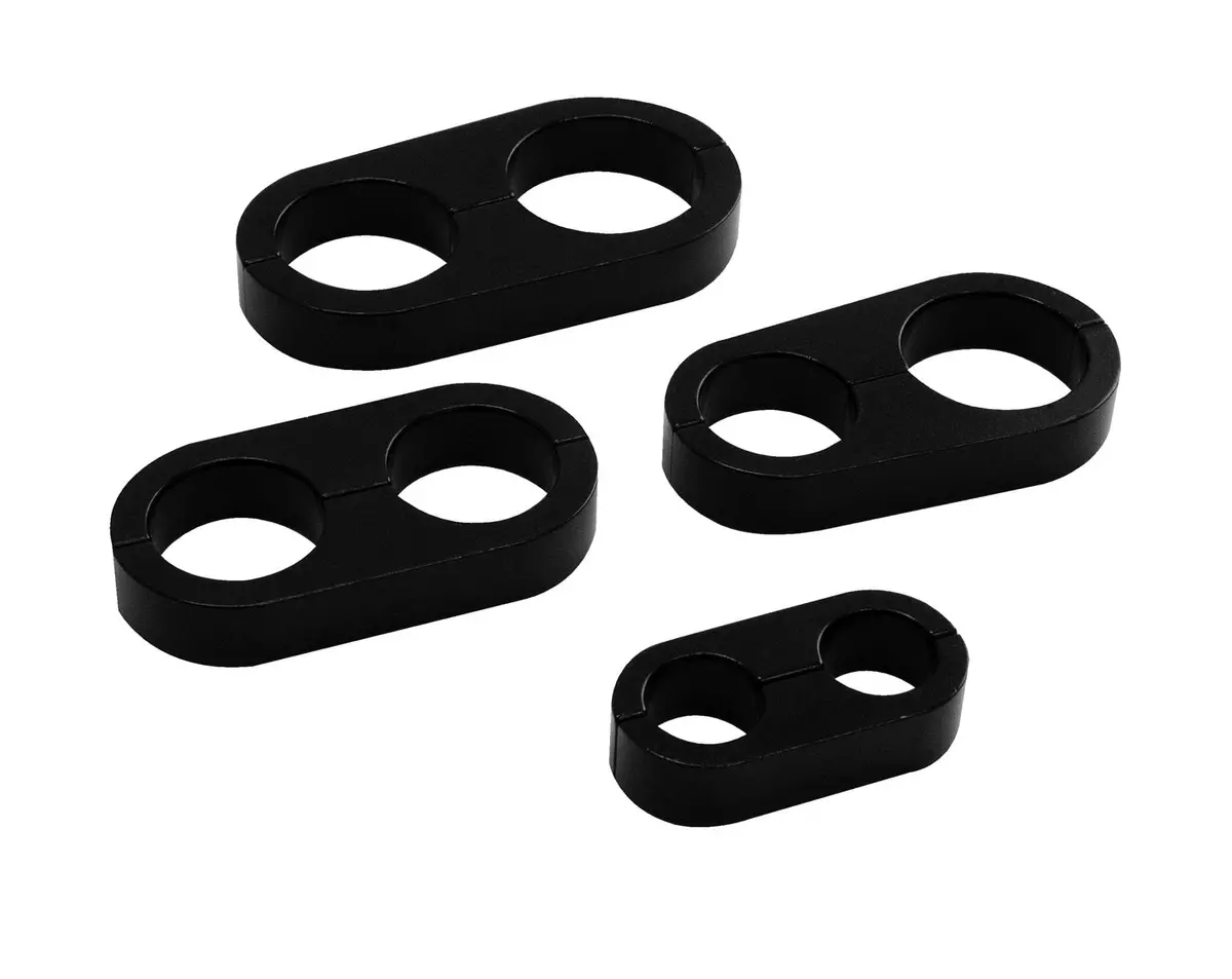 Billet Specialties Blk68420 Black Anodized Hose Separator Kit 1