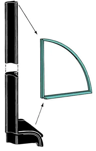 Bob Drake Reproduction 21A-7630106/7 Weatherstrip Seal – Individual Position 1