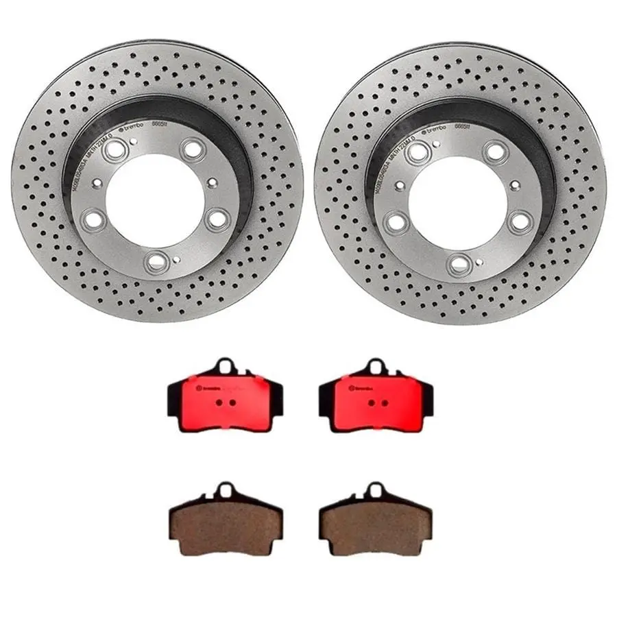 Brembo Kt00B03 Premium Brake Kit With Slotted Rotors And High-Friction Pads 1