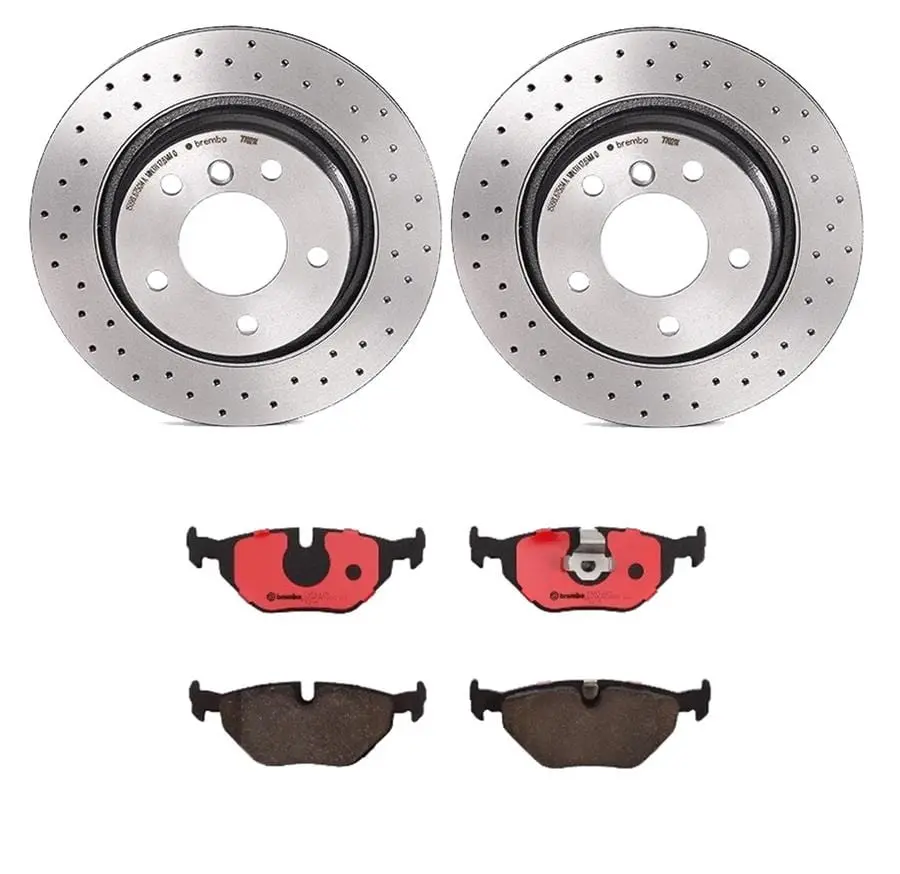 Brembo Ktx0071 Brake Kit – Front Disc Pads & Rotors Combo 1