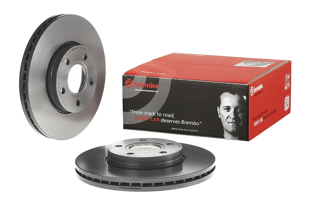 Brembo 09.9464.11 Uv-Coated Brake Rotors – Premium Slotted & Drilled 1