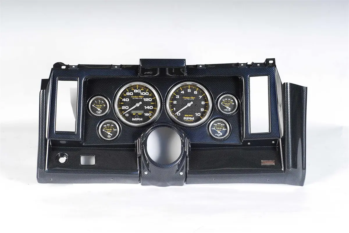Classic Thunder Road Custom Instrument Panel Featuring Autometer Gauges (101690523) 1