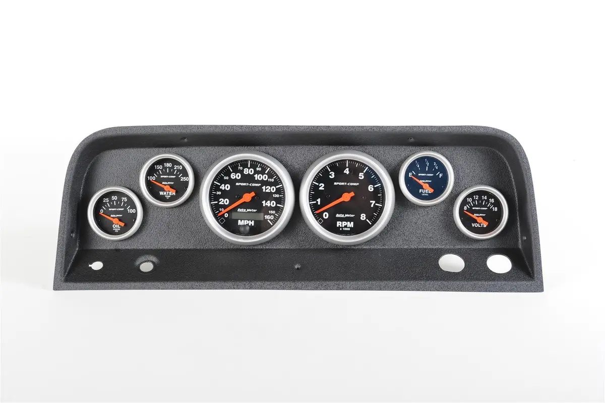 Classic Thunder Road Dash Panel With Autometer Gauges – Part #107640211 1