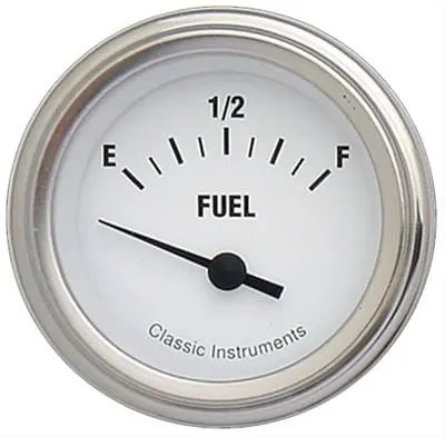 Classic Instruments White Hot Series Analog Gauge Set With Led Lighting 1