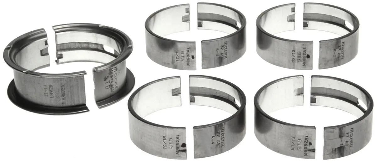 Clevite Al-Series Main Bearing Set – Tri-Metal Alloy Crankshaft Support For Enhanced Durability 1