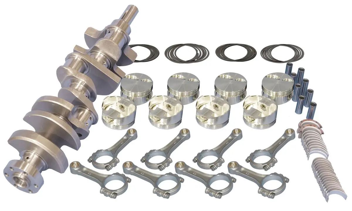 Eagle Competition Rotating Assembly - Fully Balanced Steel Crank & H-Beam Rods 1