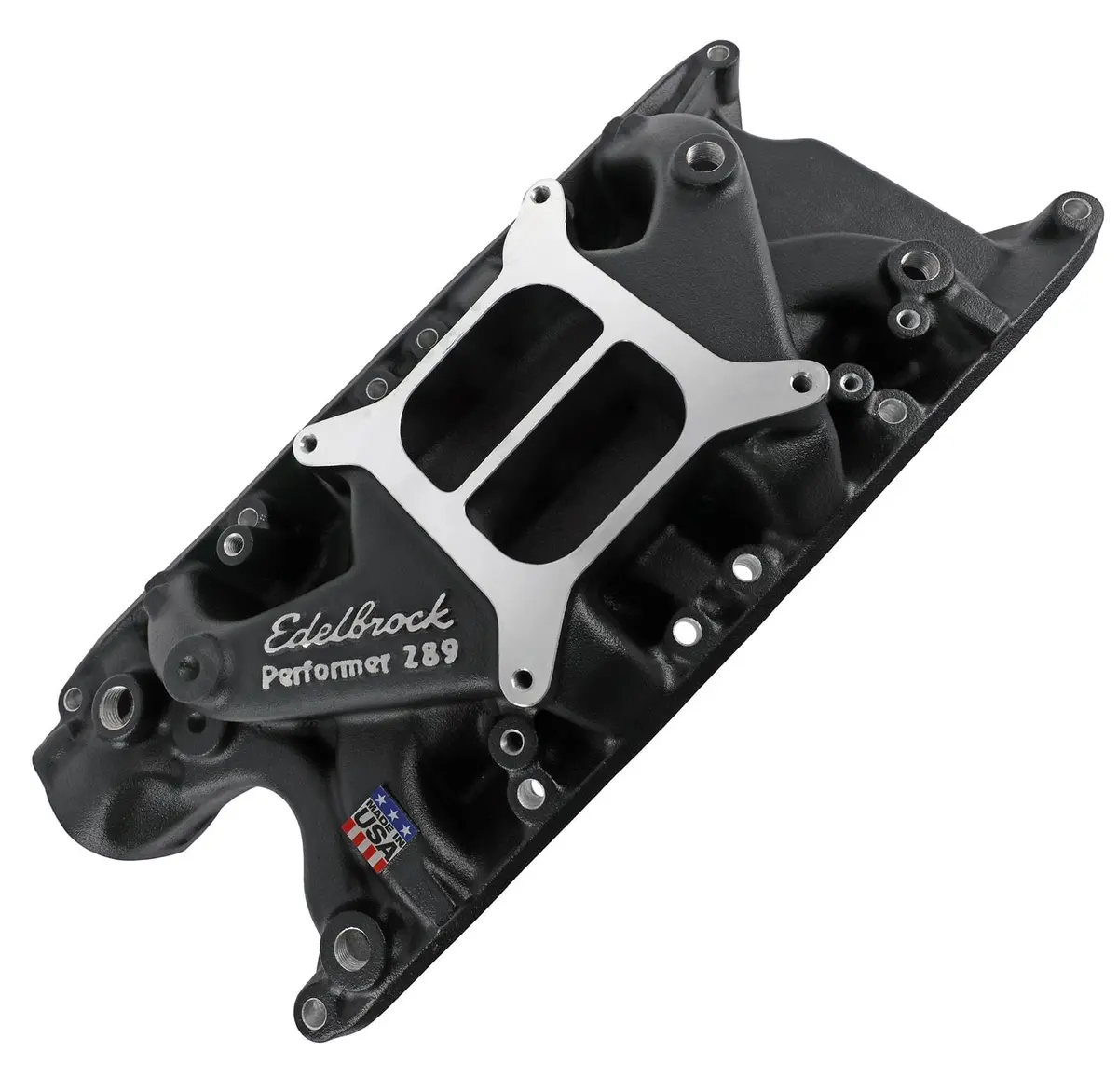 Edelbrock 2121-Cp Performer Intake Manifold – Carbureted Small-Block Chevy 1