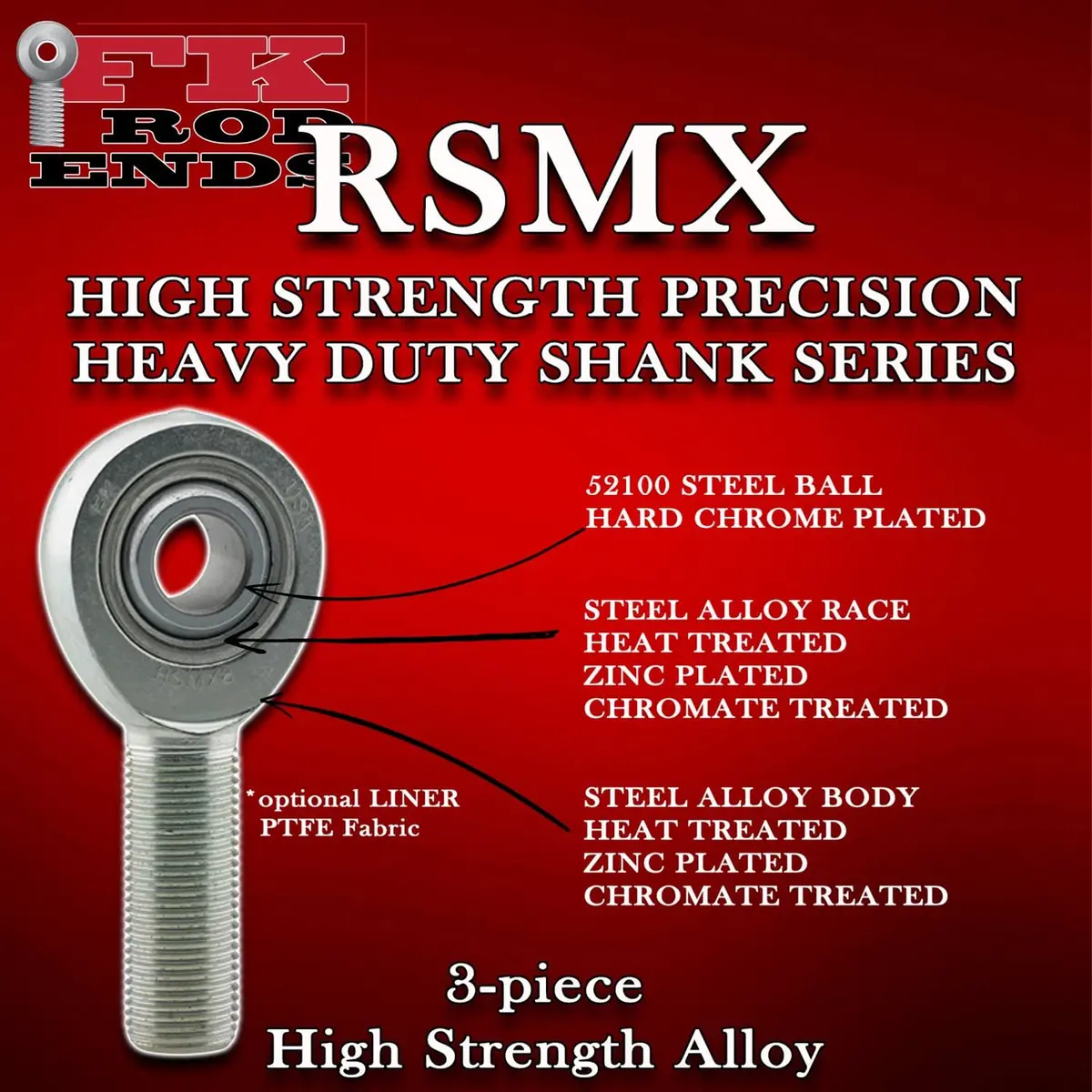 Fk Rsmxl5 Rod End – Rsmx Series Heavy-Duty Spherical Bearing 2