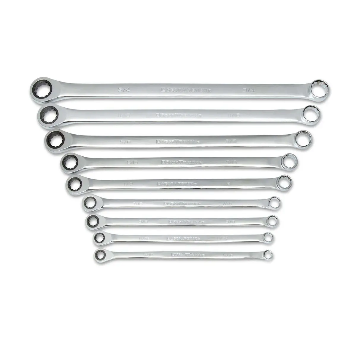 Gearwrench 85998 Ratcheting Combination Wrench – 12-Point, Full Polish Finish 1