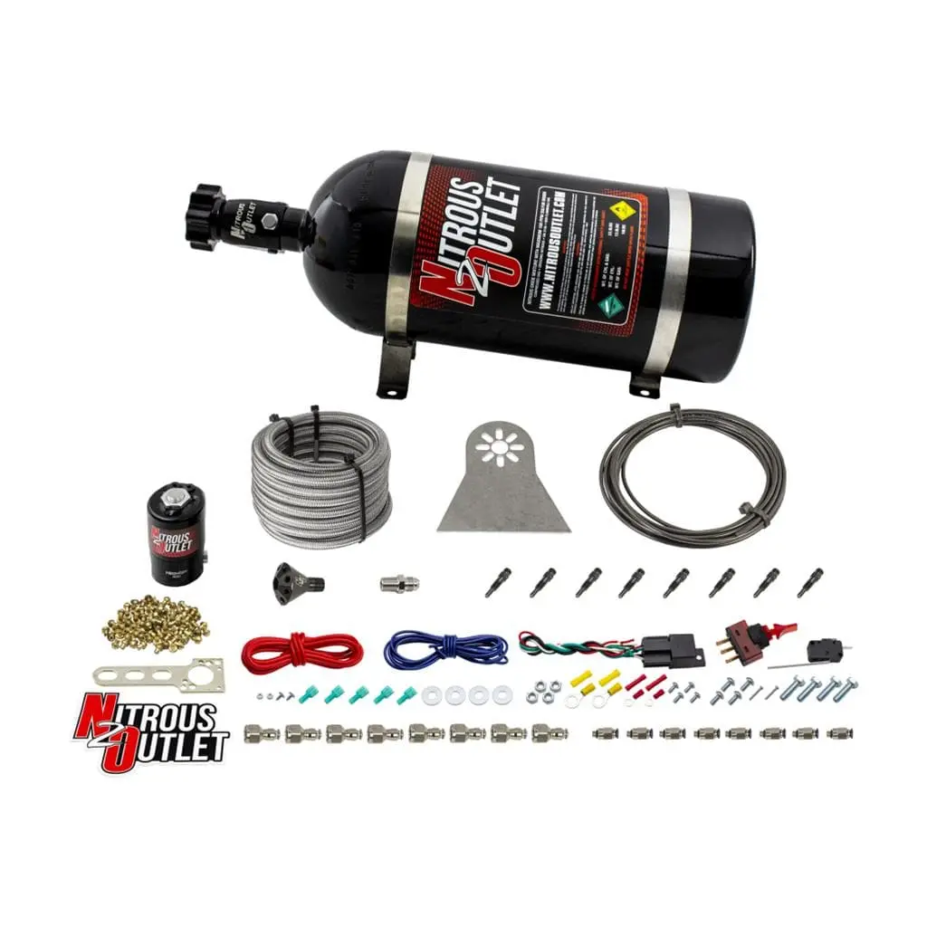 Nitrous Outlet Dry Nitrous System Kit - 10 Lb Capacity, Model 00-10481-L-Sbt-Dry-10 1