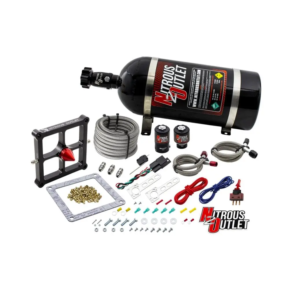 Nitrous Outlet Gen4 Nitrous Oxide System Kit – 15 Lb Capacity, Universal Fit 1