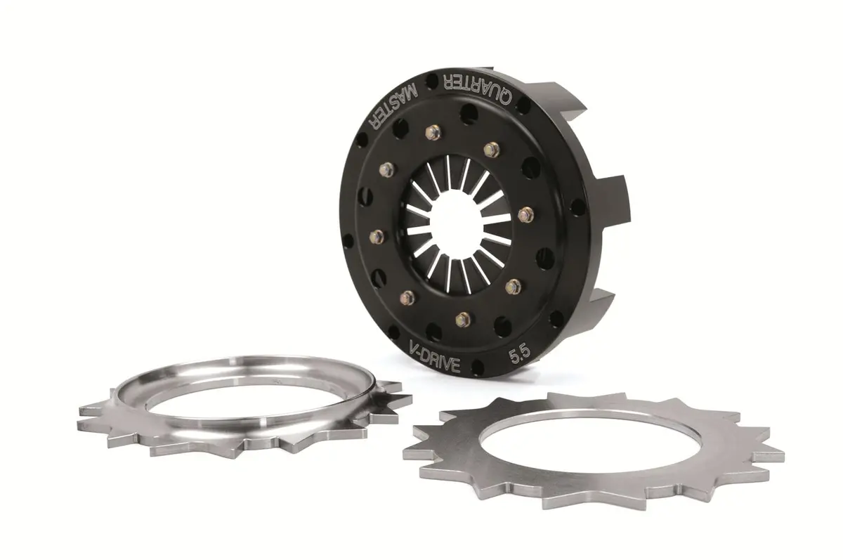 Quarter Master 38519080 Heavy-Duty Clutch Kit – Dual Disc, Street/Race Hybrid 1