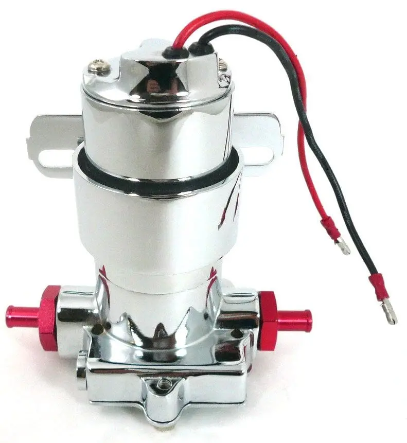 Chrome High-Flow Electric Fuel Pump – 378 Lph / 7 Psi, 3/8" Inlet & Outlet (Rpcr6253C) 1
