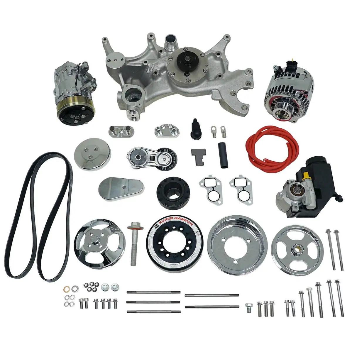 Vintage Air Universal Accessory Drive System Kit - Serpentine Belt Compatible 1