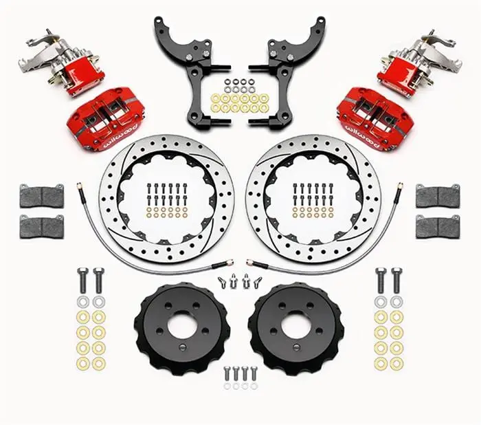 Wilwood Dynapro Radial-Mc4 Rear Parking Brake Kit – Dual-Piston, Drilled & Slotted – 140-15138-Dr 2
