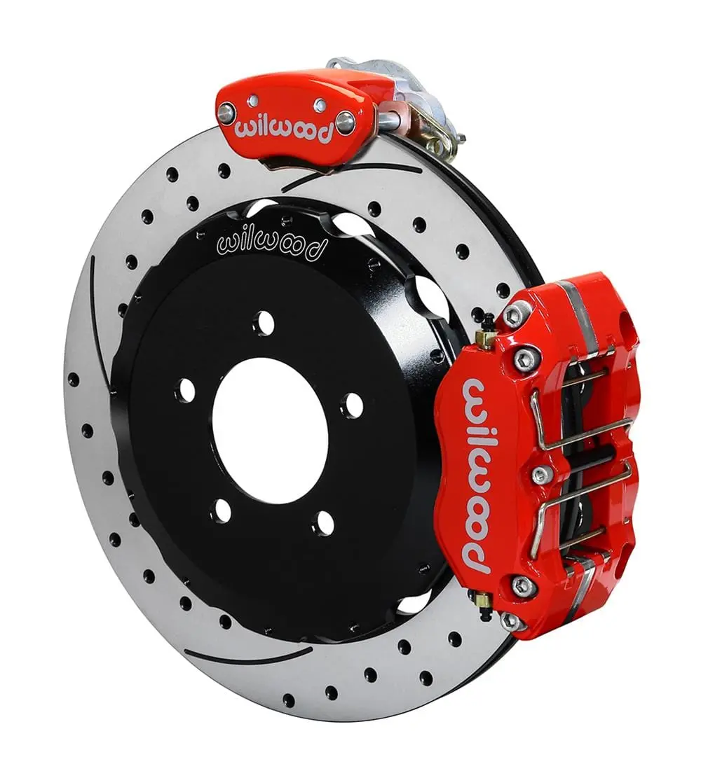 Wilwood Dynapro Radial-Mc4 Rear Parking Brake Kit – Dual-Piston, Drilled & Slotted – 140-15138-Dr 1